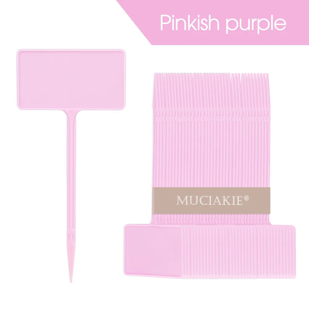 Standard Thickened Tee Plant Labels, Height 11.7cm, 14.7cm, 17.5cm, Set of 60