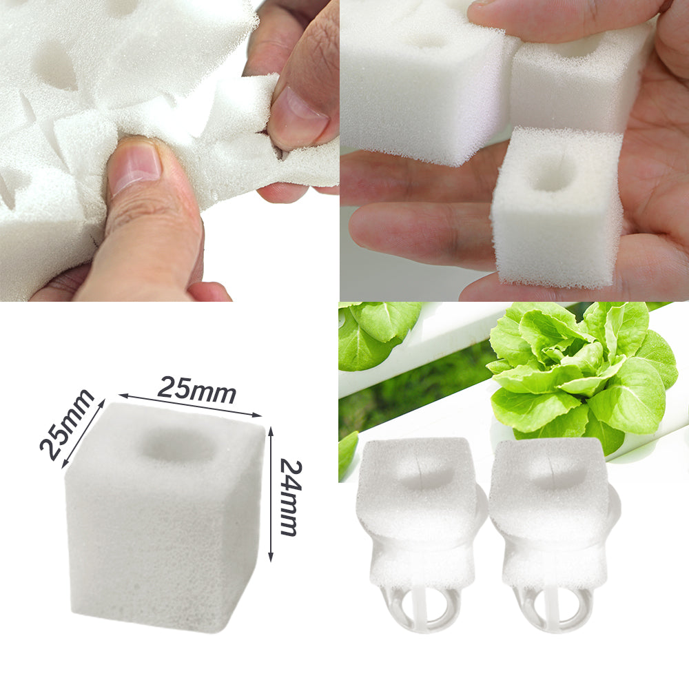 Hydroponic Sponge Planting Tool, Square Seedling Sponge, Greenhouse Soilless Cultivation for Small Bud Growth