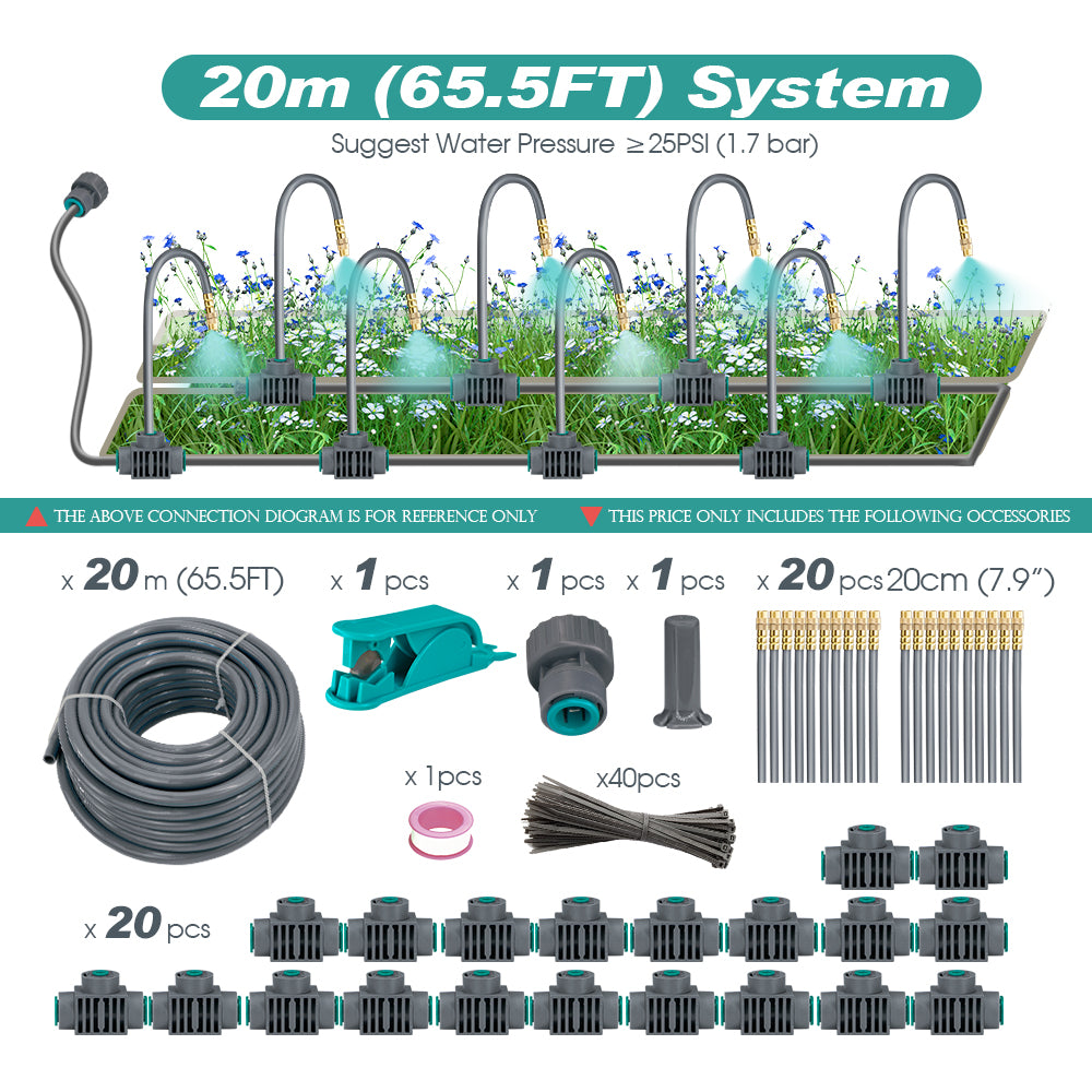 360° Free-bending Mist System