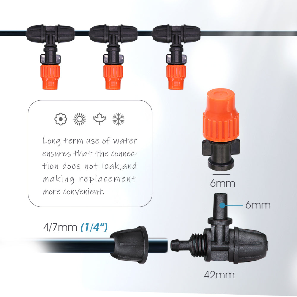 Muciakie® #162 Lockable Tee Mist Nozzles