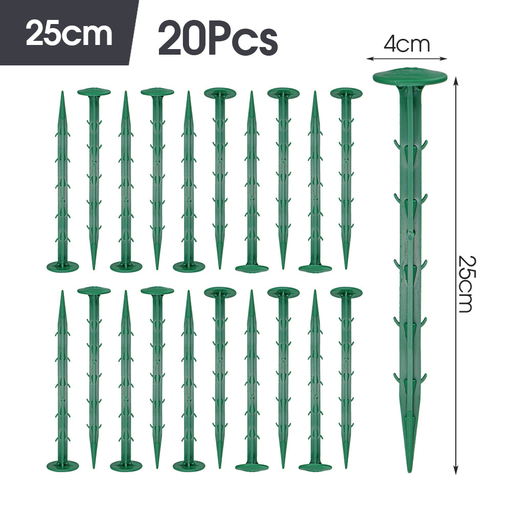 Earth Staples Green, Set of 20
