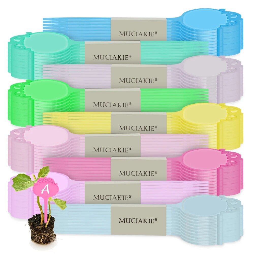 16x6.7cm (6.3''x2.6'') Flower-shaped Garden Plastic Plant Label, Pack of 18