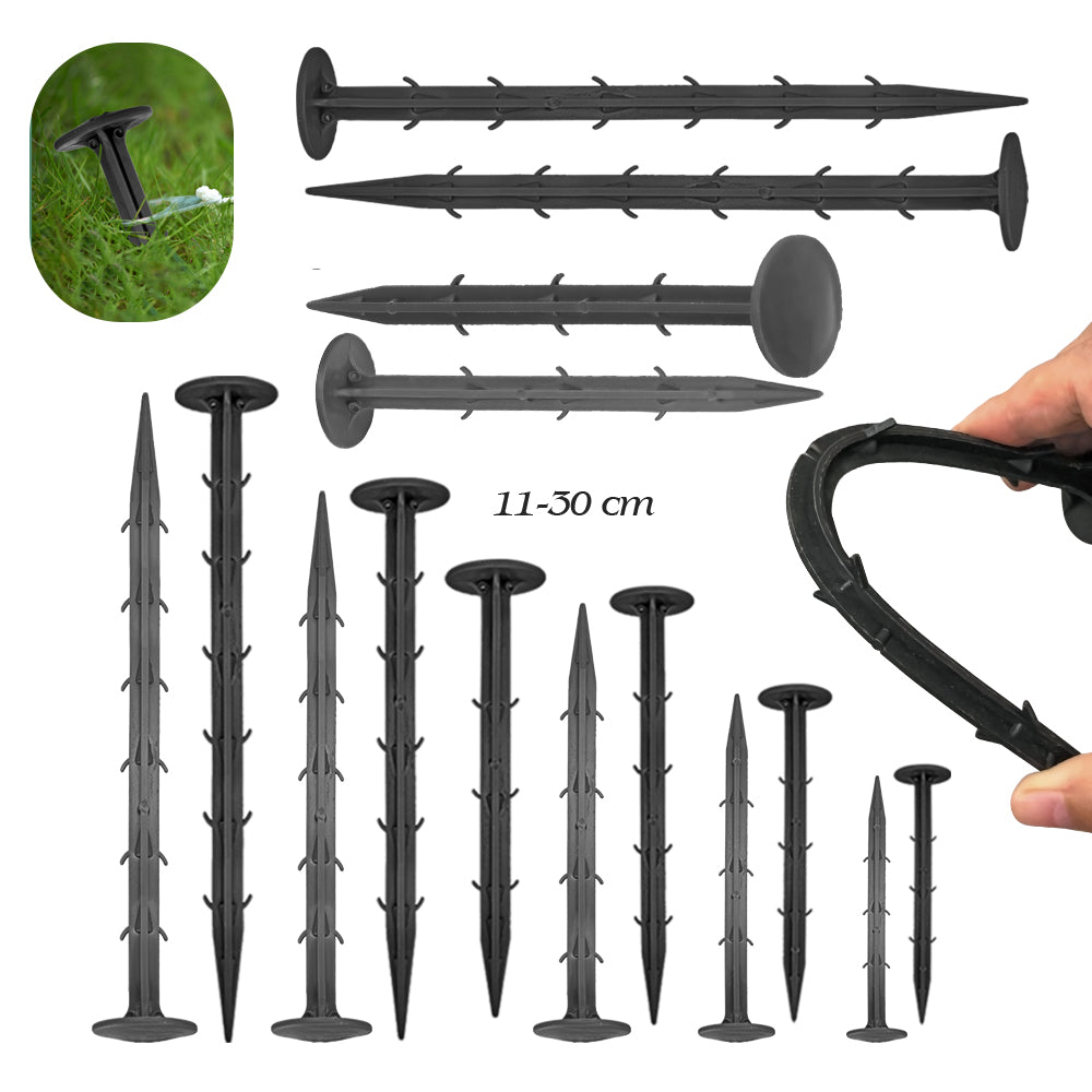 Earth Staples Black, Set of 20