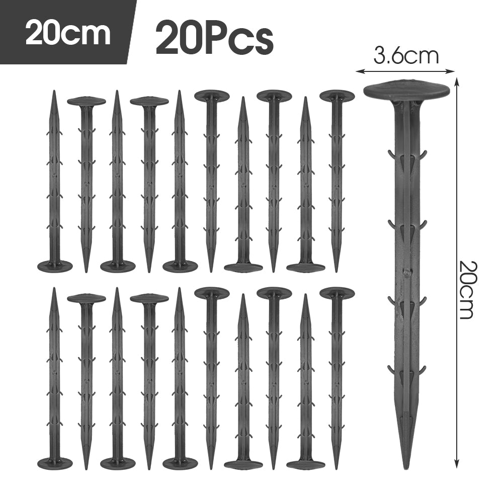 Earth Staples Black, Set of 20