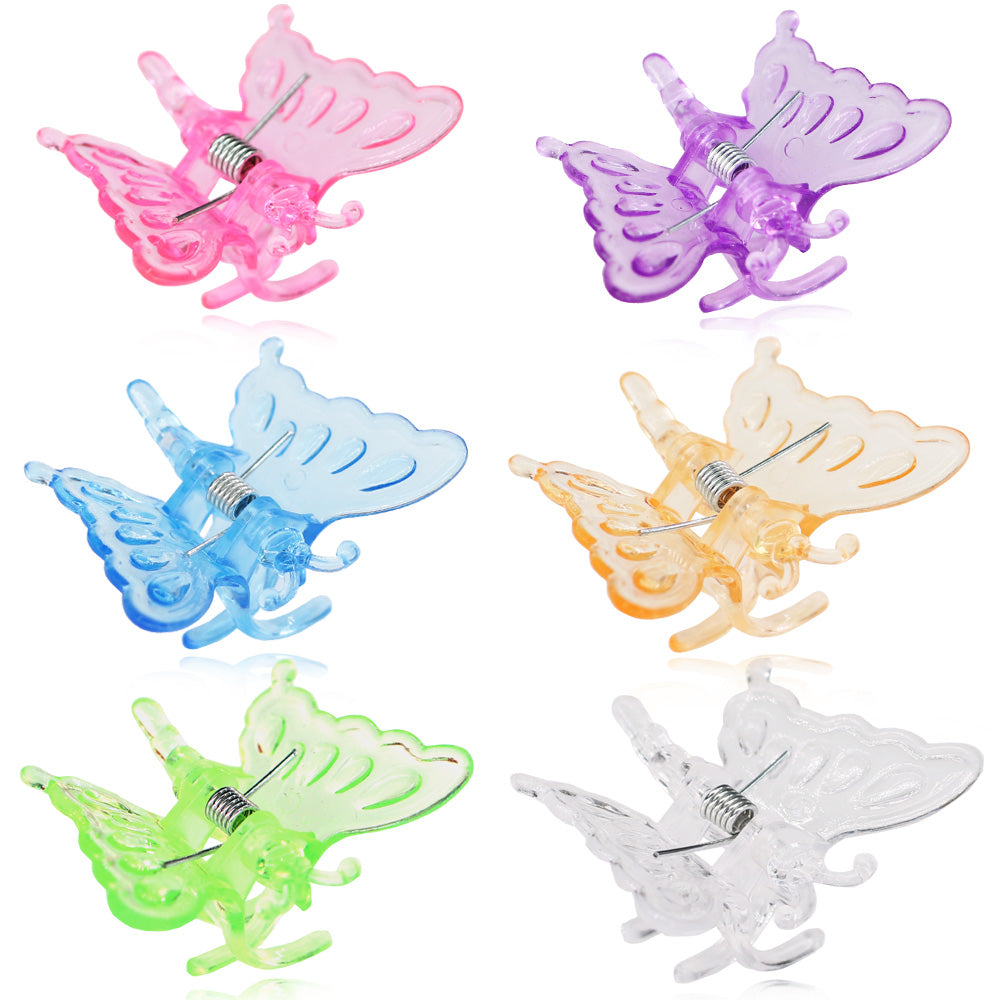 60PCS 20x35MM Colorful Butterfly Plant Clips
