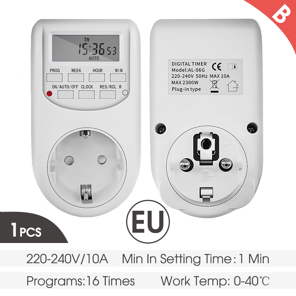 7 Day Heavy Duty Digital Programmable Timer 16 Programs