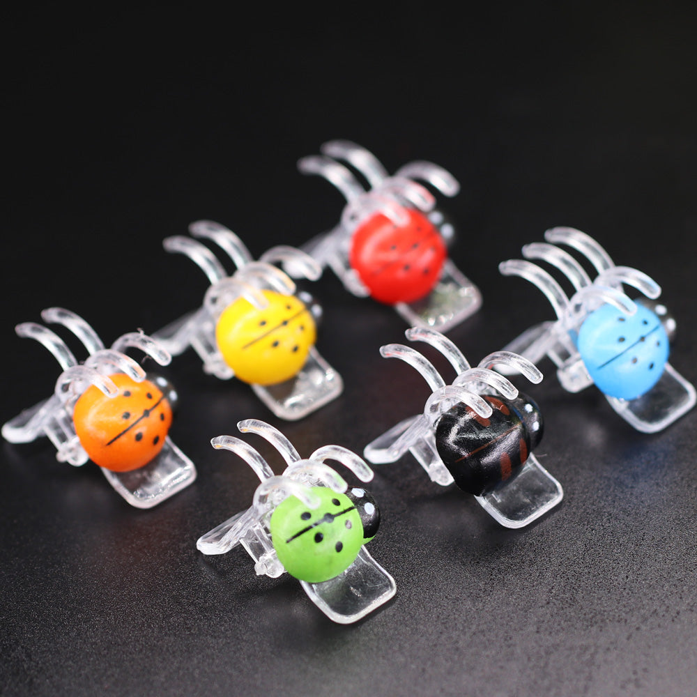60PCS Ladybird Orchid Plant Clips