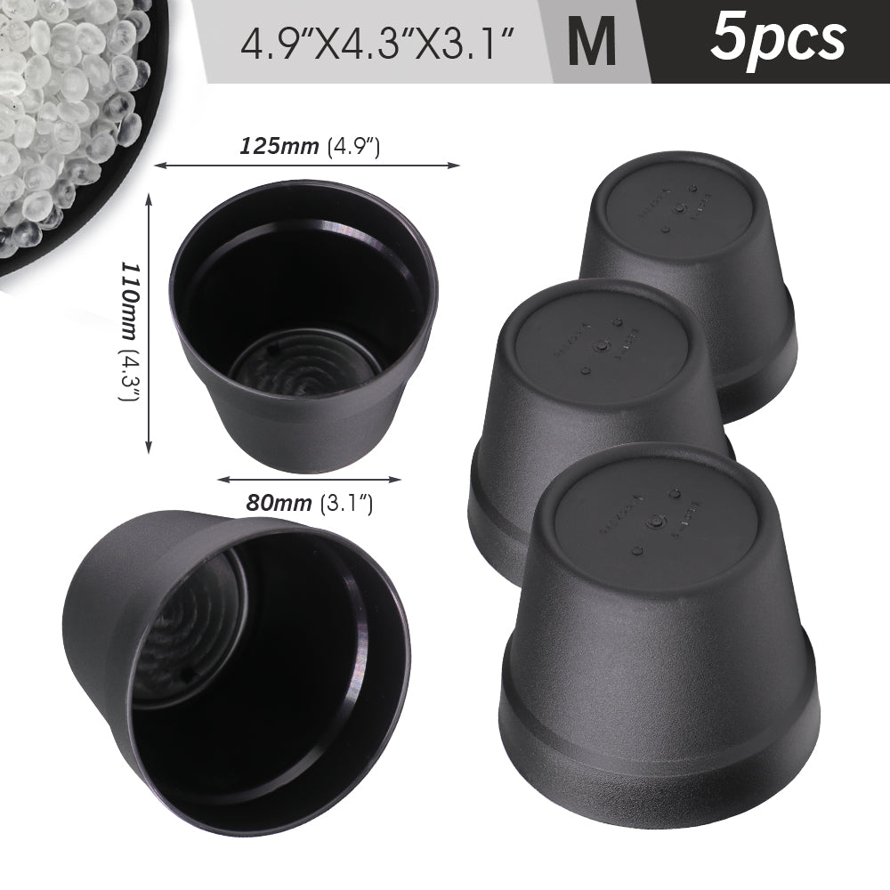 Muciakie® Black Water Storage Barrels, Set of 5