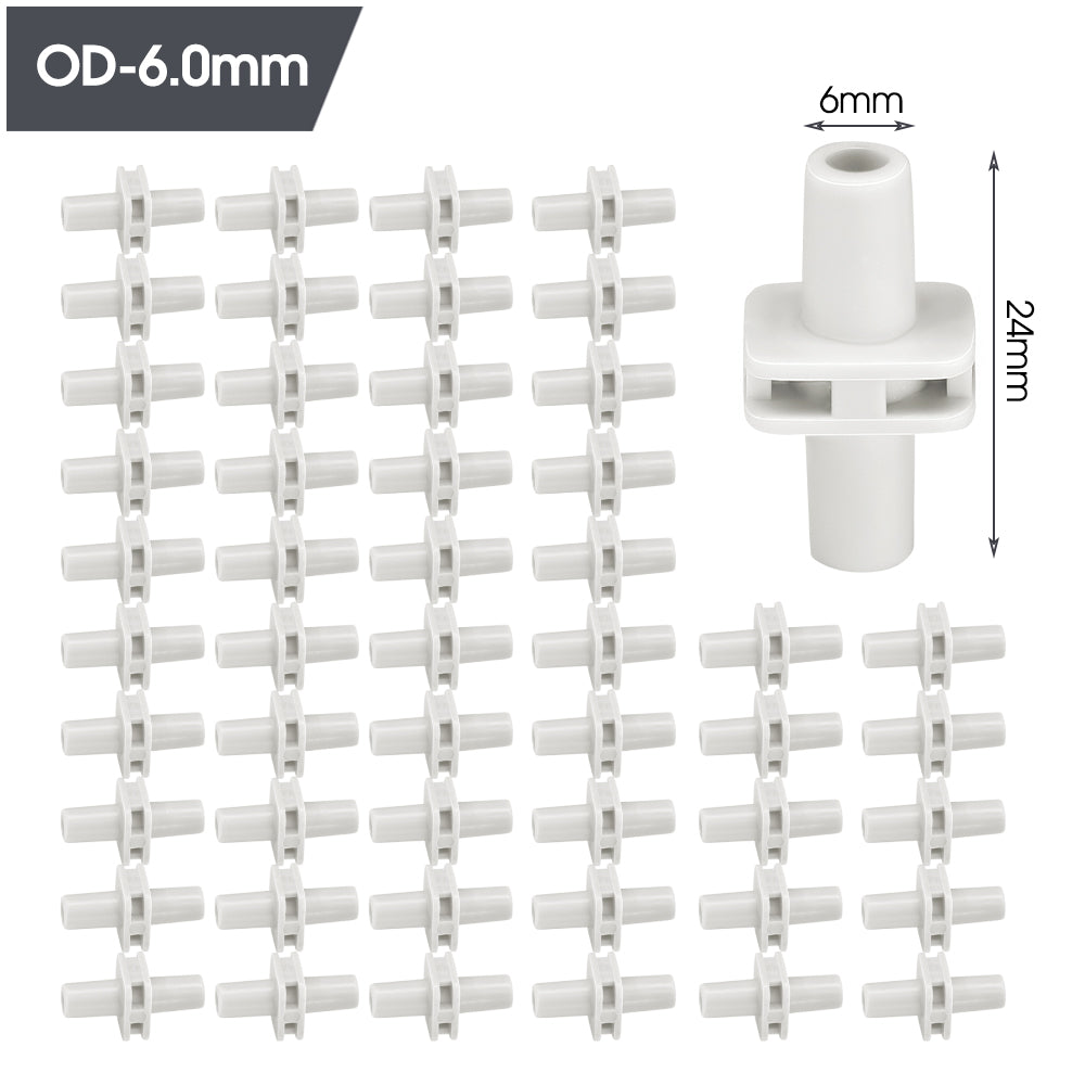 50PCS OD-6.0mm Coupling Adapter