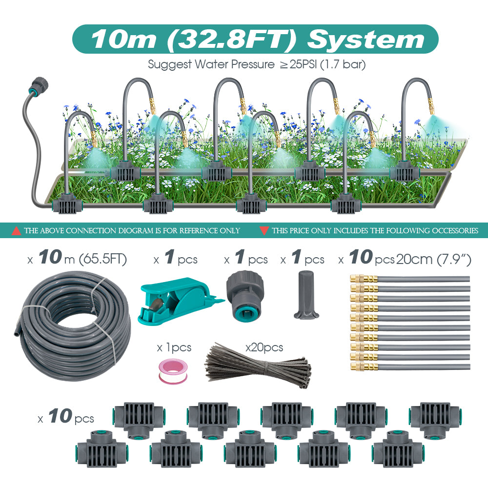 360° Free-bending Mist System