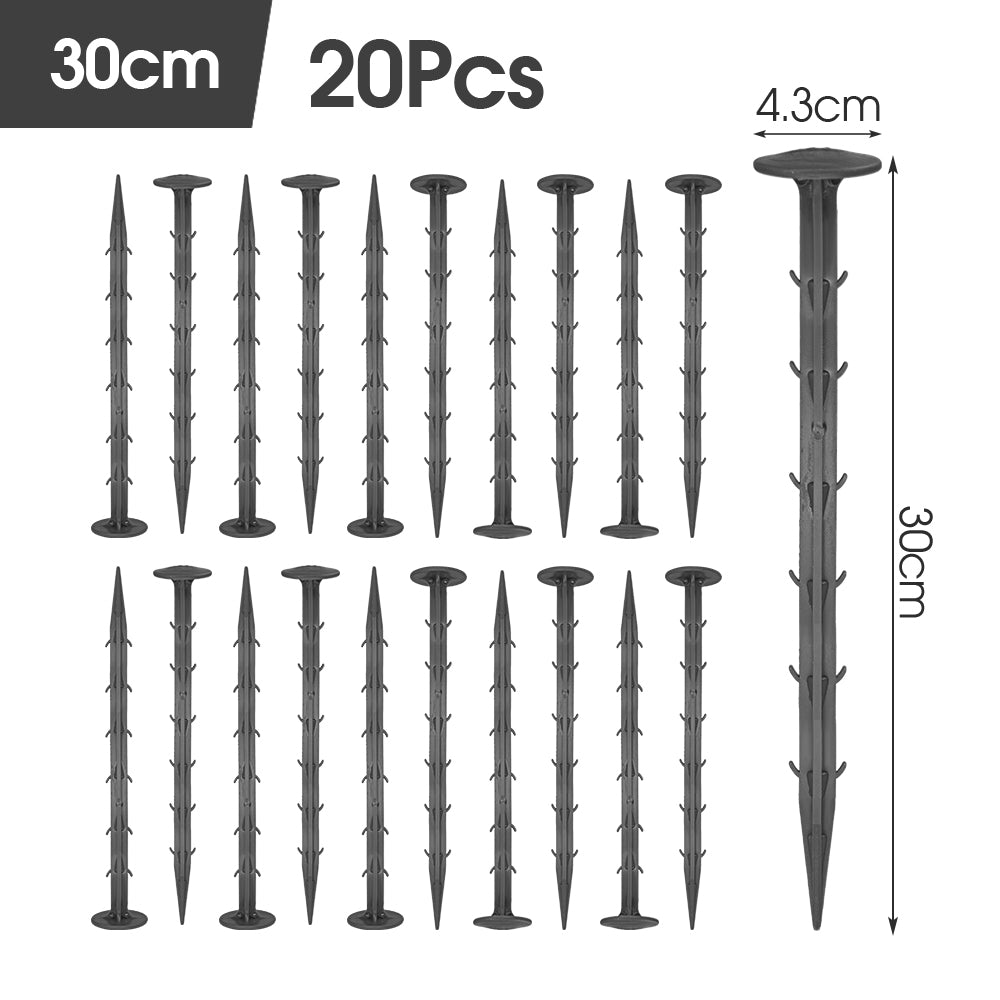 Earth Staples Black, Set of 20