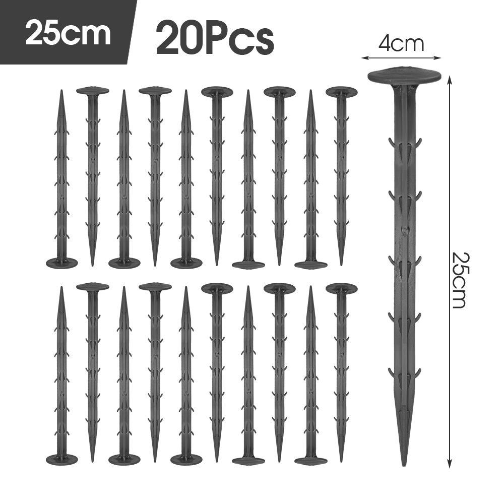 Earth Staples Black, Set of 20