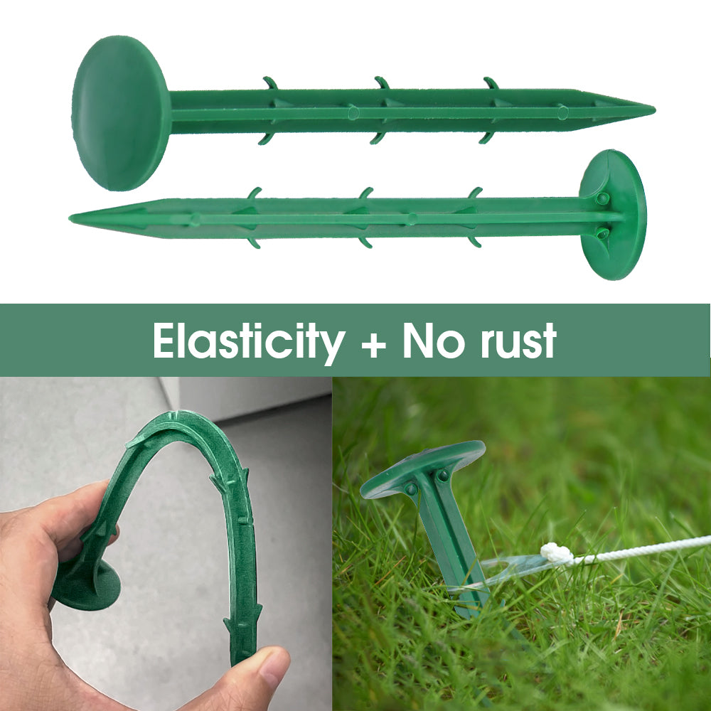 Earth Staples Green, Set of 20