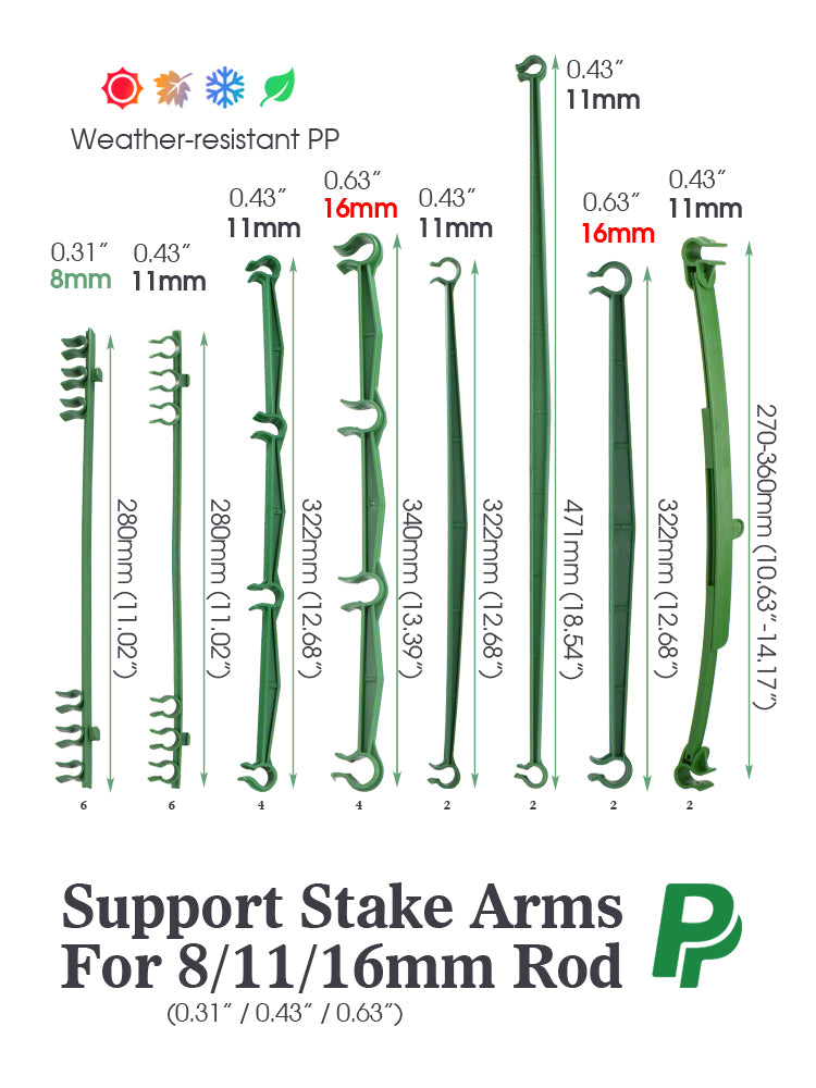 N240 Garden Support Stake Arms