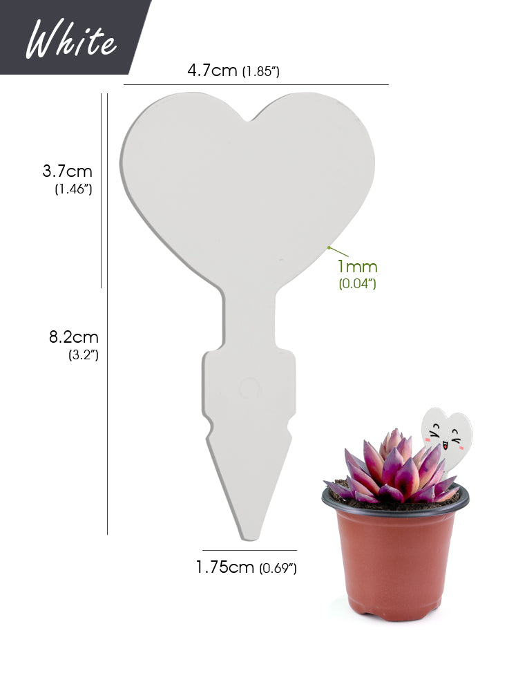 N311 Heart-shaped Plant Labels