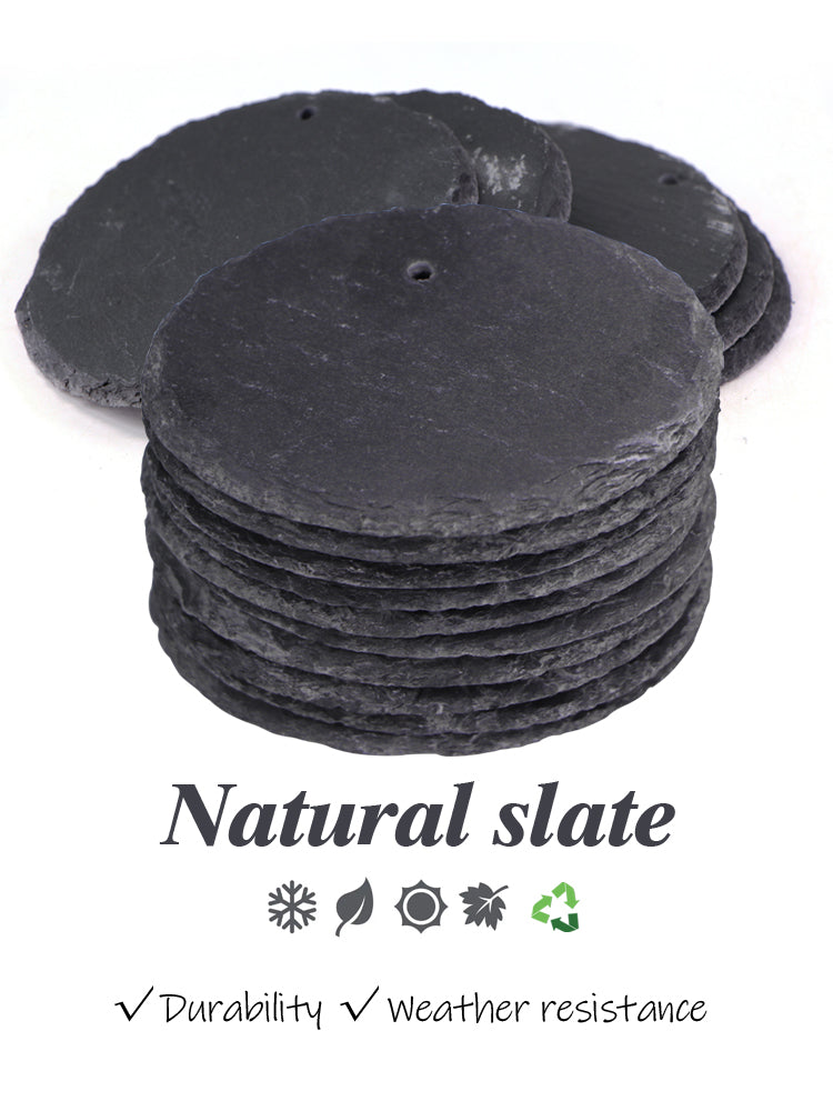 N283 Oval Slate Plant Labels