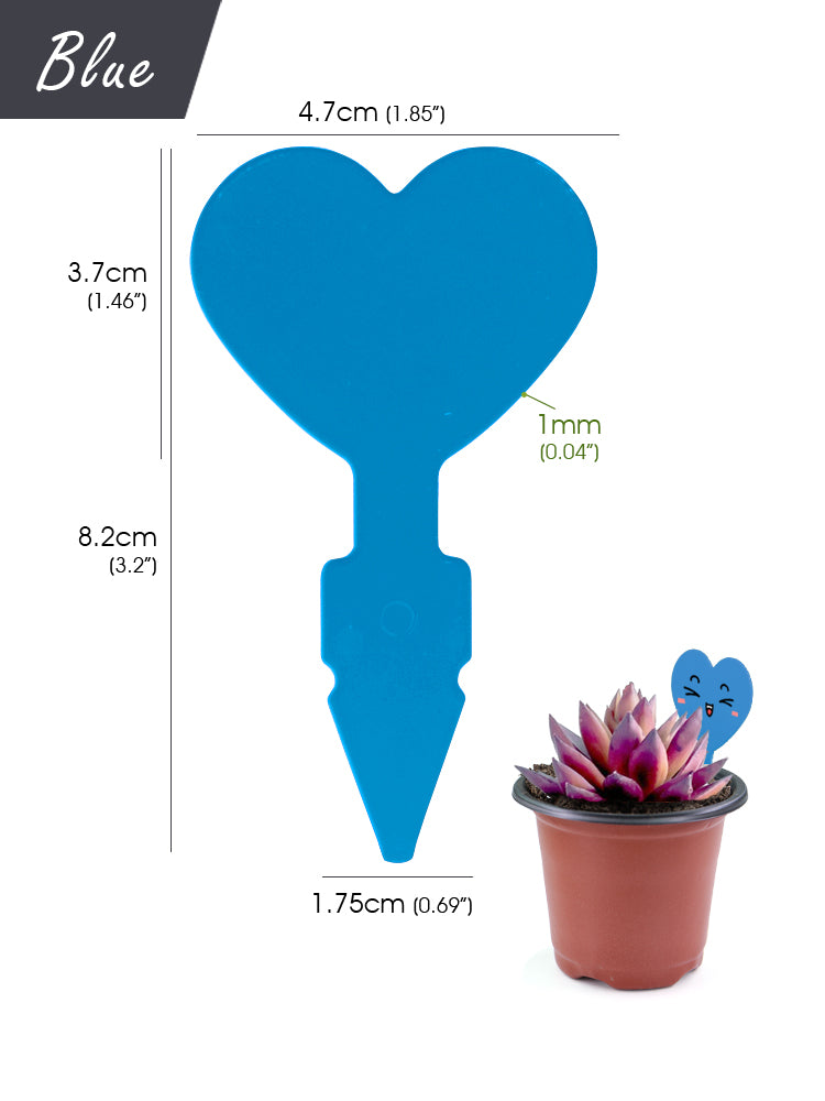 N311 Heart-shaped Plant Labels