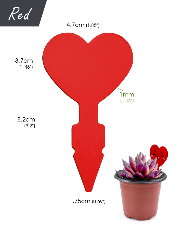 N311 Heart-shaped Plant Labels