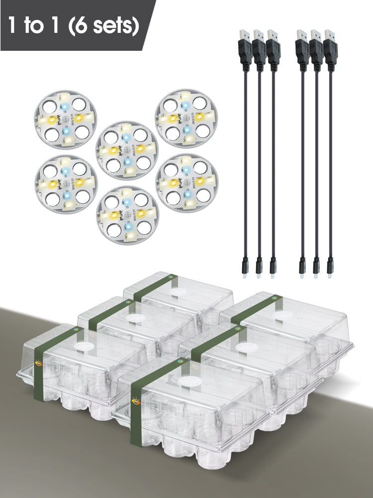 N294 LED Grow Light Cup Tray Kits