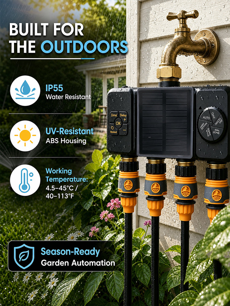 ZL04SY-TT 4-Zone Solar Irrigation Timer