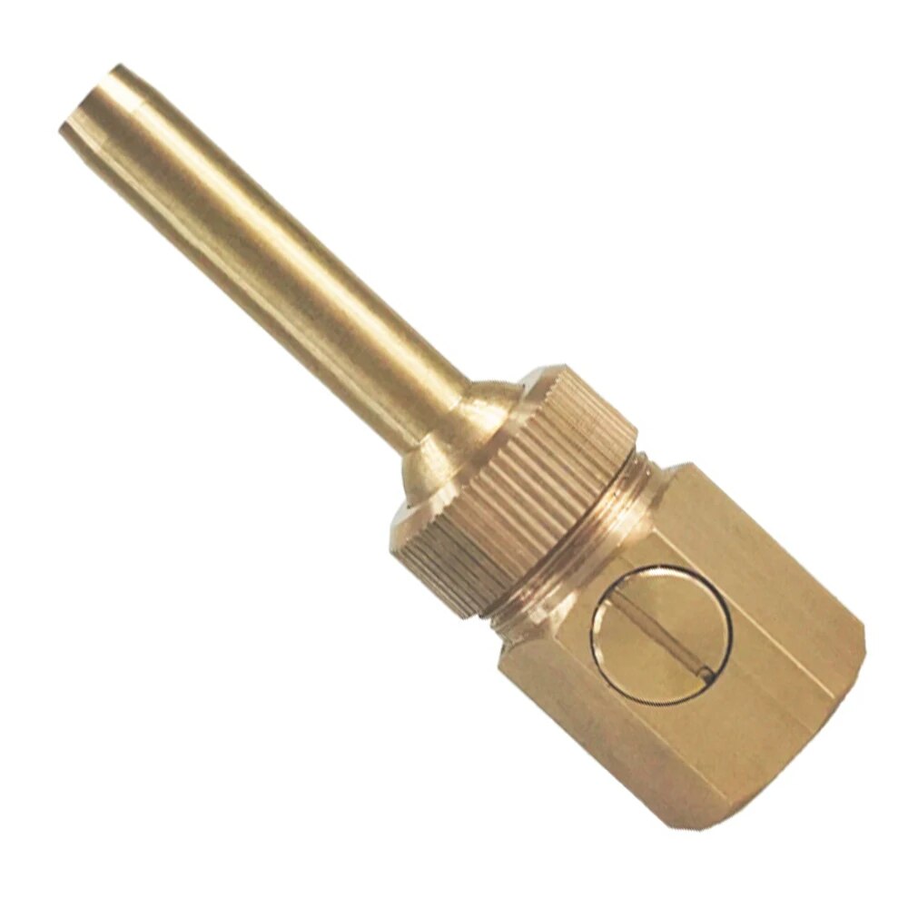 Brass Curtain Fountain Nozzle with Valve, Water Outlet Direction Adjustable Decoration Jet Sprinkler