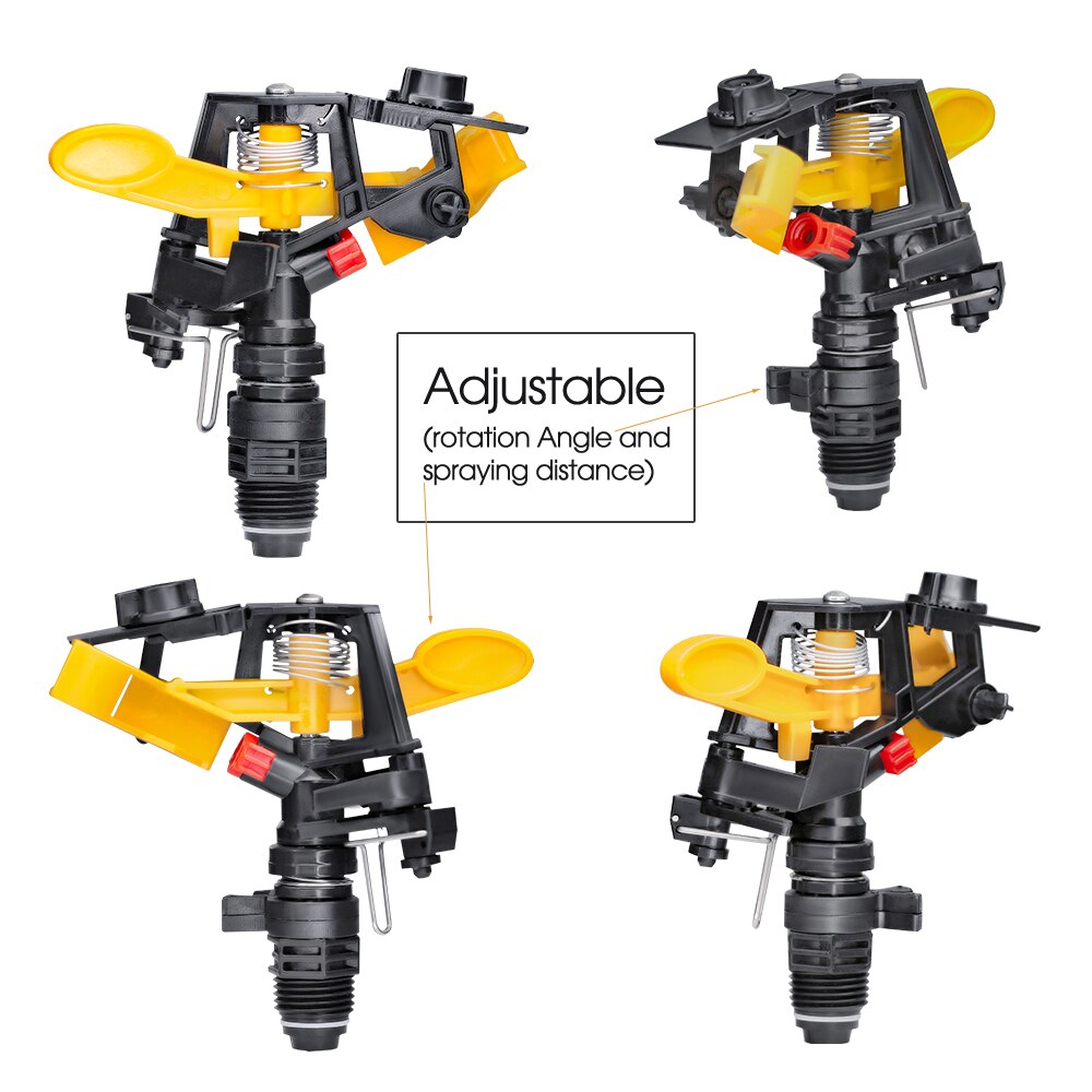 1/2'' 3/4'' Male Rotating Rocker Sprinklers, 360° Adjustable Rotary Jet Nozzles