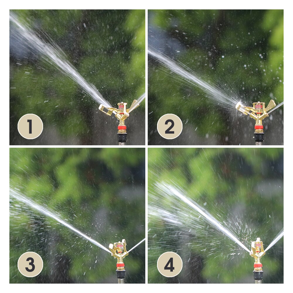 1/2'' 3/4'' Rotating Agricultural Irrigation Sprinkler, Zinc Alloy 360° Rocker Arm
