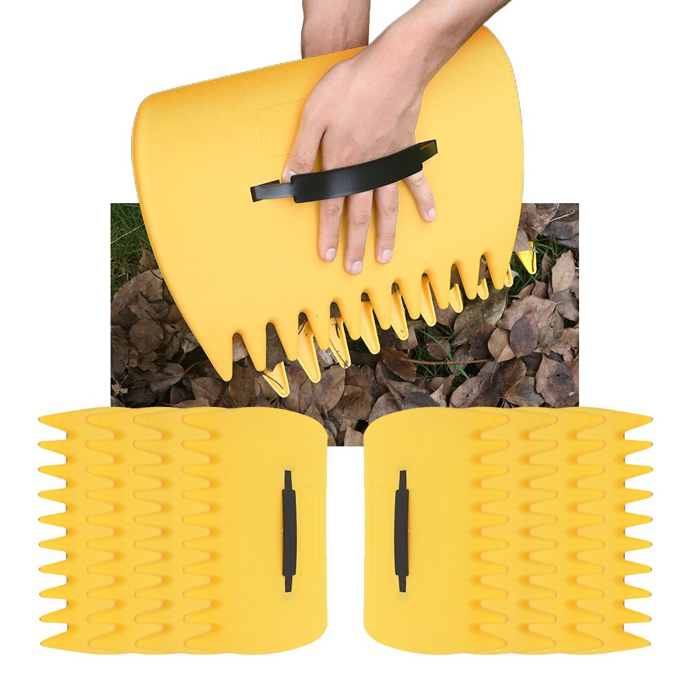 1 Pair Leaf Scoop for Garden Yard Large Hand Rake Multiple Use for Le ...