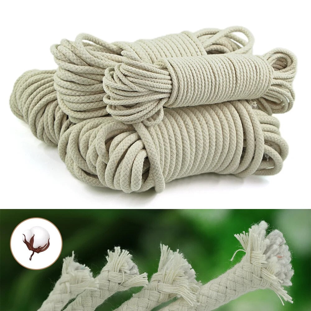 Muciakie® Cotton Rope Cords, Self Watering