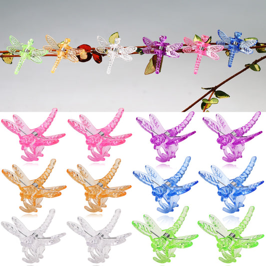 120PCS Dragonfly Orchid Plant Clips