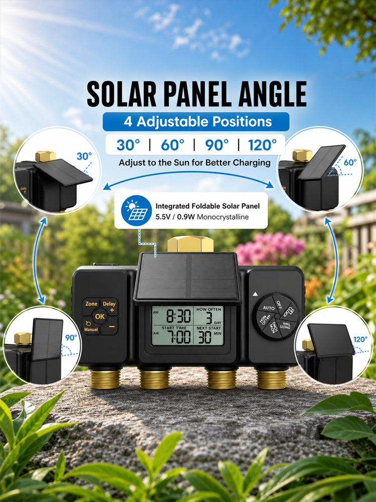 ZL04SY-TT 4-Zone Solar Irrigation Timer