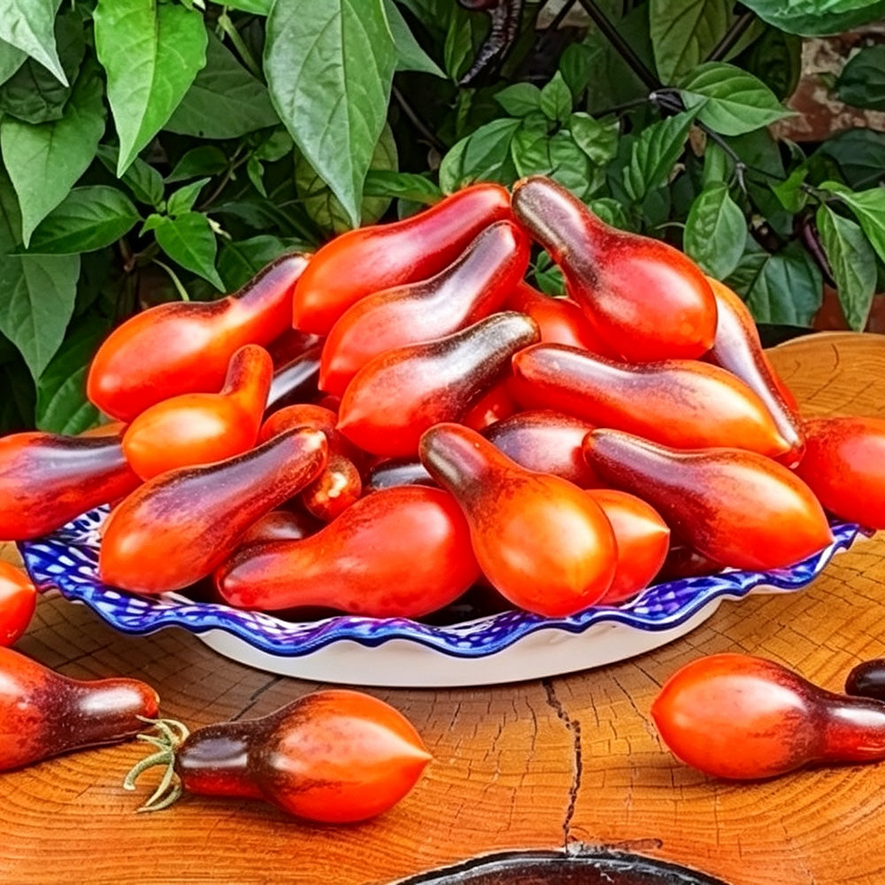 597 Indigo Pear Drops Pink Tomato