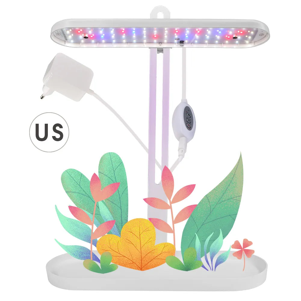 38x13x43.5cm Table Plant LED Grow Light with Timing Controller