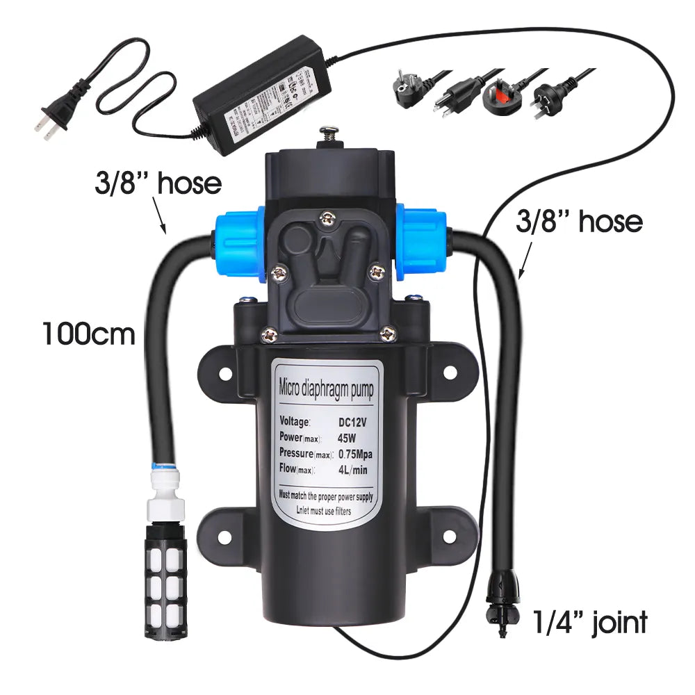 Self-priming Pump, Water Pressure Diaphragm Pump for Irrigation, Watering, Cooling