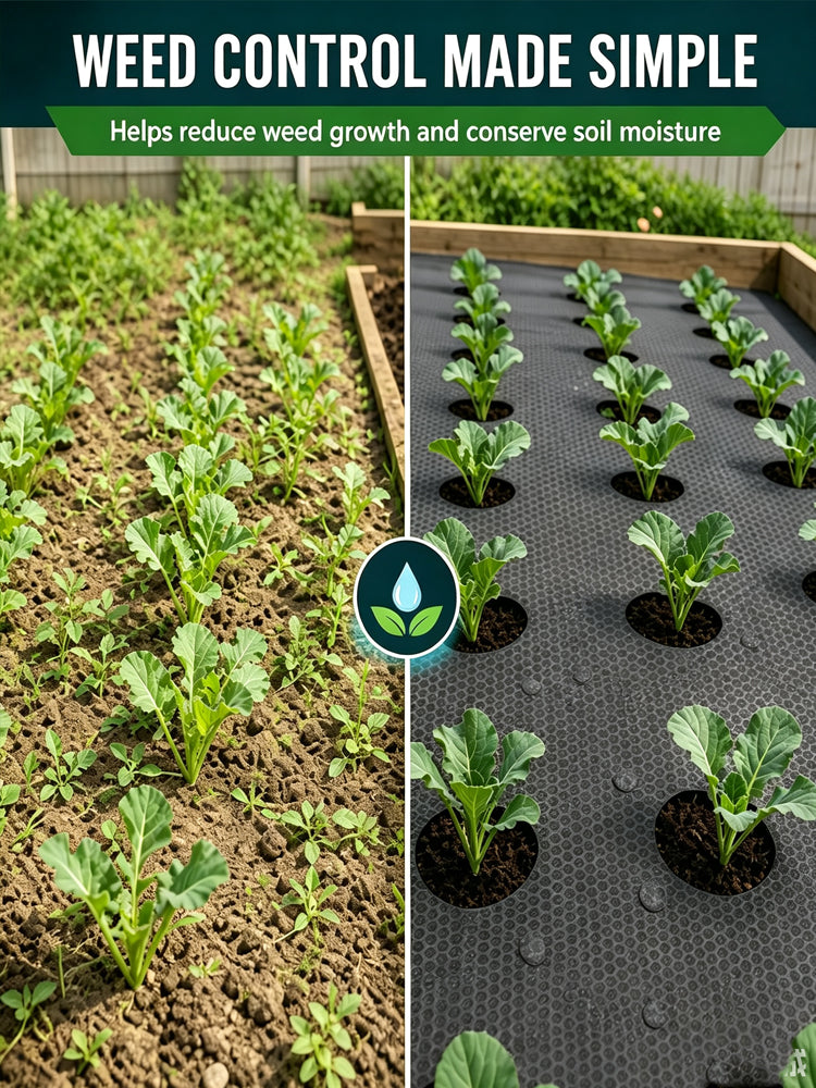 Degradable Weed Barrier Fabric with 8cm Holes