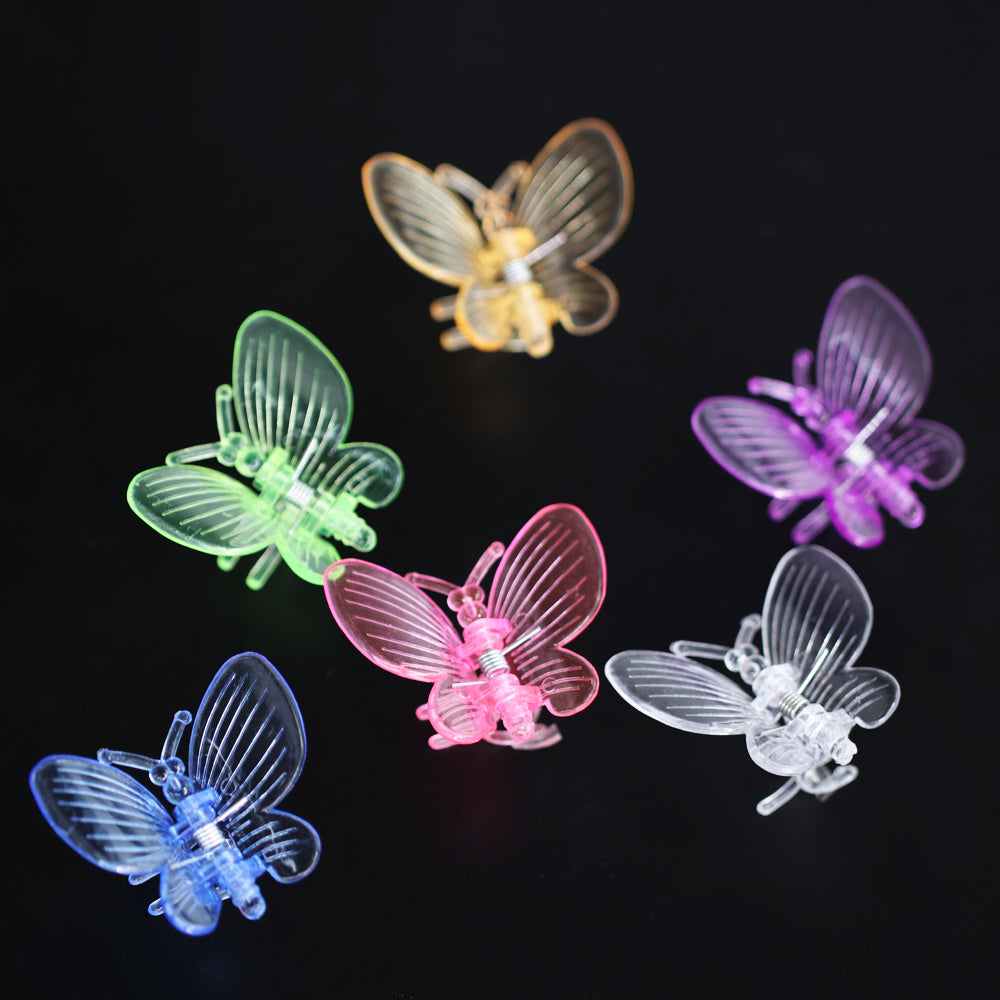 60PCS Butterfly Orchid Plant Clips Round Wings