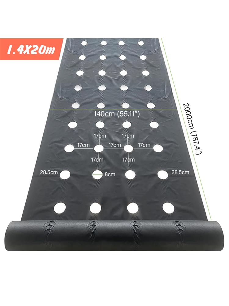 Degradable Weed Barrier Fabric with 8cm Holes