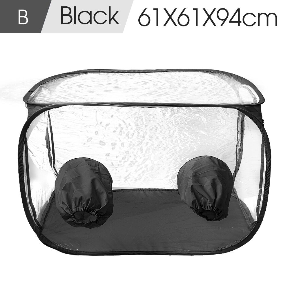 37''x24''x24'' Rectangle Mushroom Growing Container Tent, Set of 1