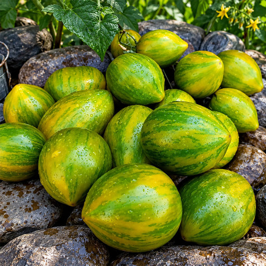 263 Variegated Green Banana Tomato