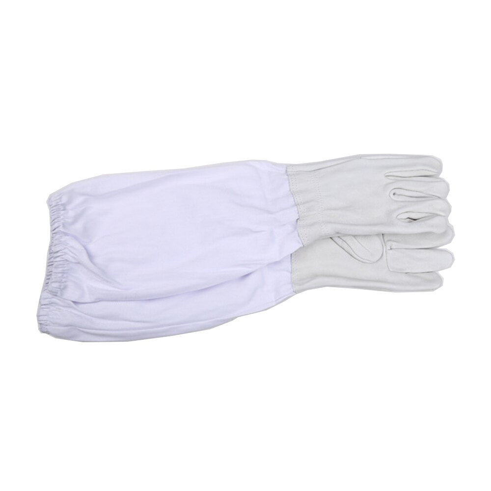 Beekeeping Gloves, Protective Long Sleeves, Breathable Sheepskin and Cloth