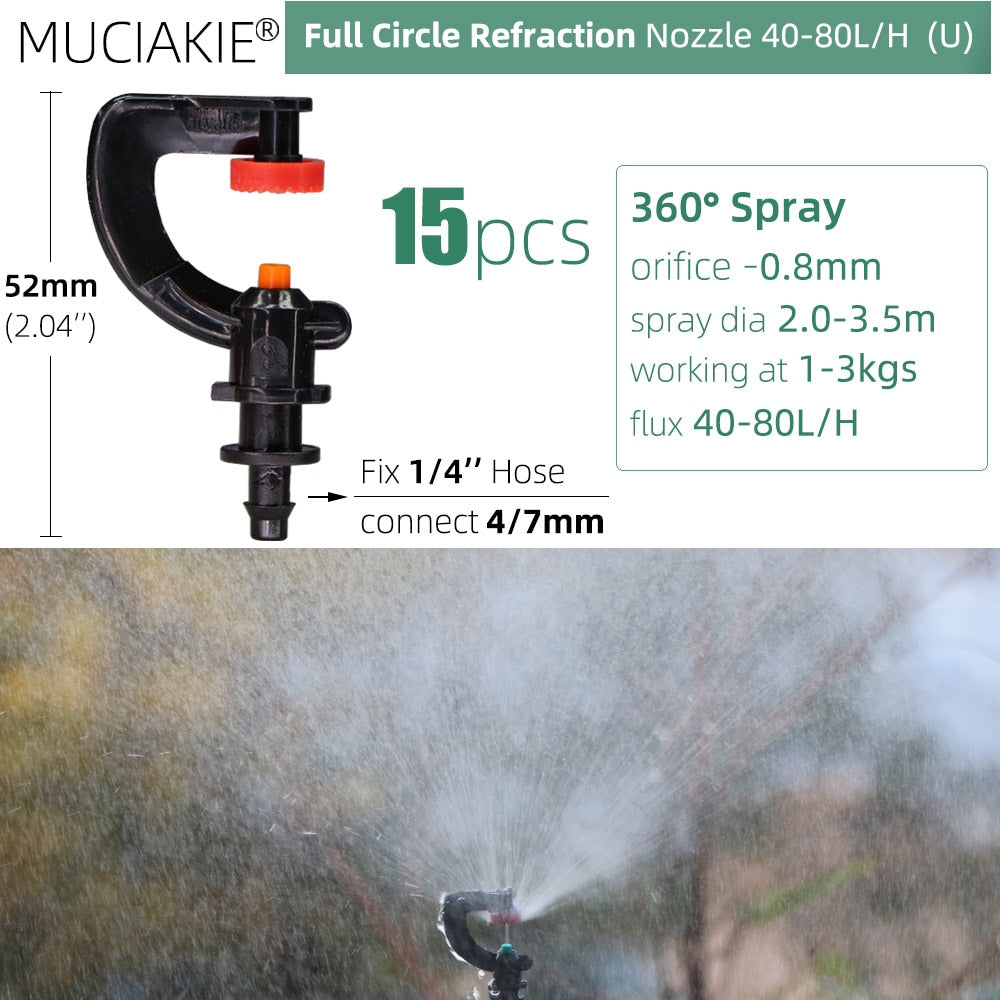 Garden Sprinklers Nozzles with 1/4'' Barb