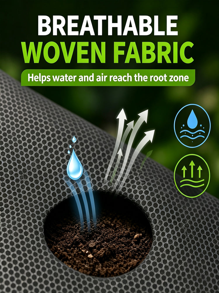 Degradable Weed Barrier Fabric with 8cm Holes