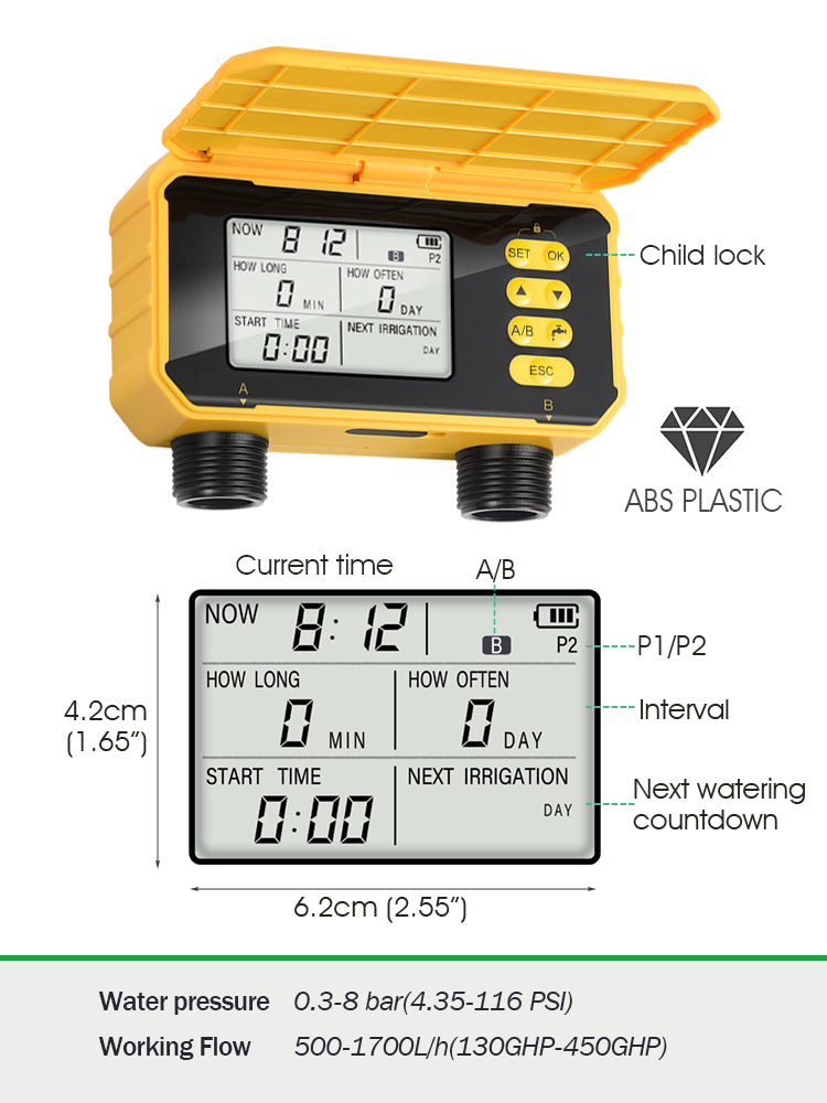 N245 Solar Timer, 2-Way