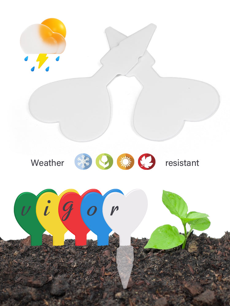 N311 Heart-shaped Plant Labels