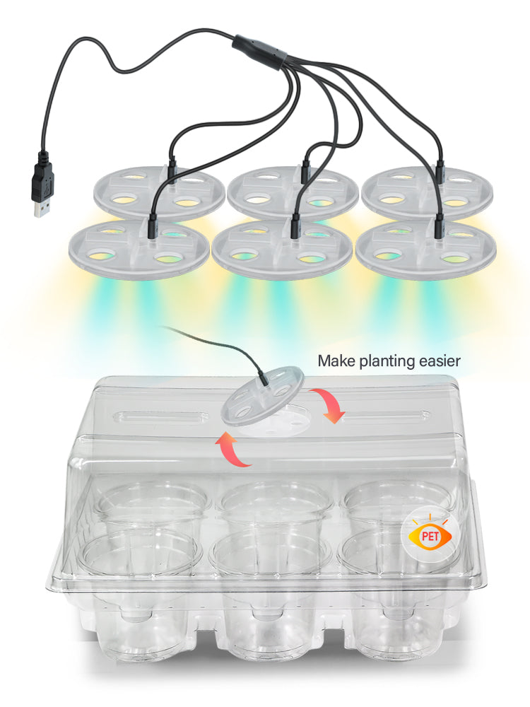 N294 LED Grow Light Cup Tray Kits