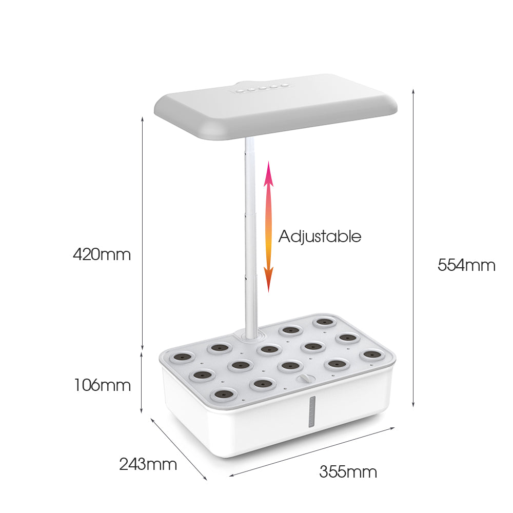 12 Pods WIFI Hydroponics Growing System Timer LED Grow Light