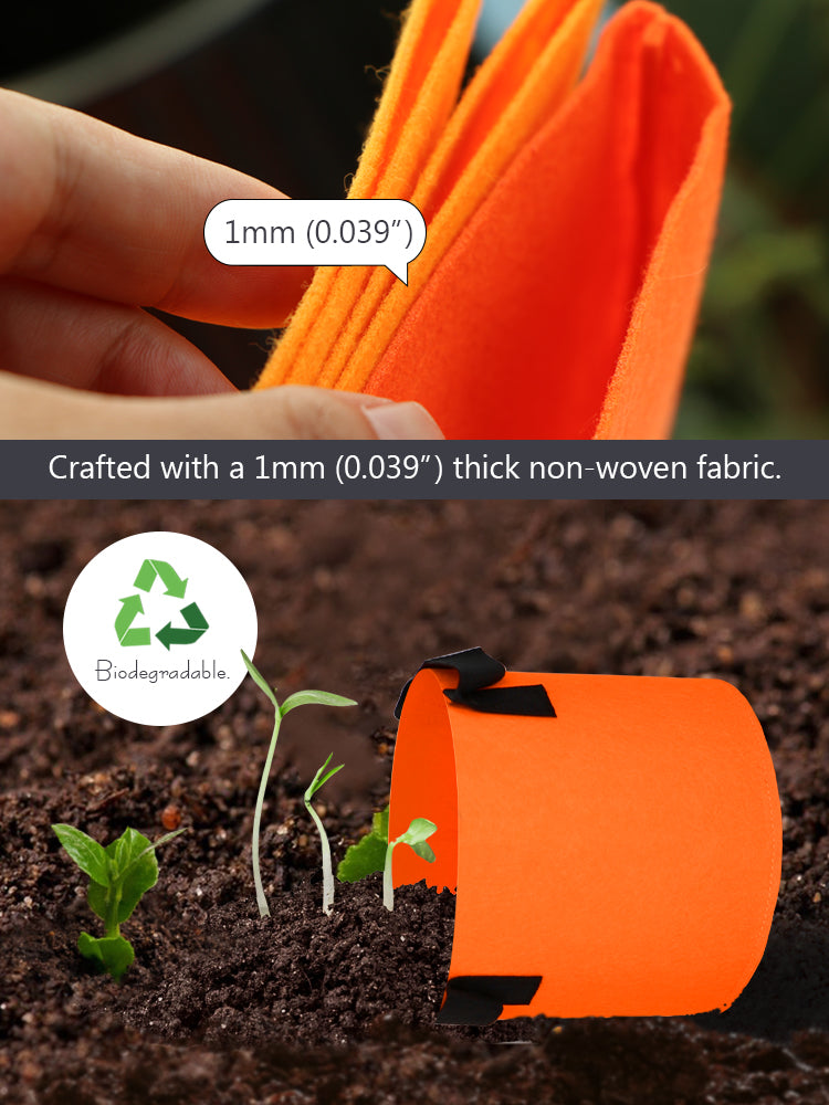 N666 'Orange' Eco Grow Bags