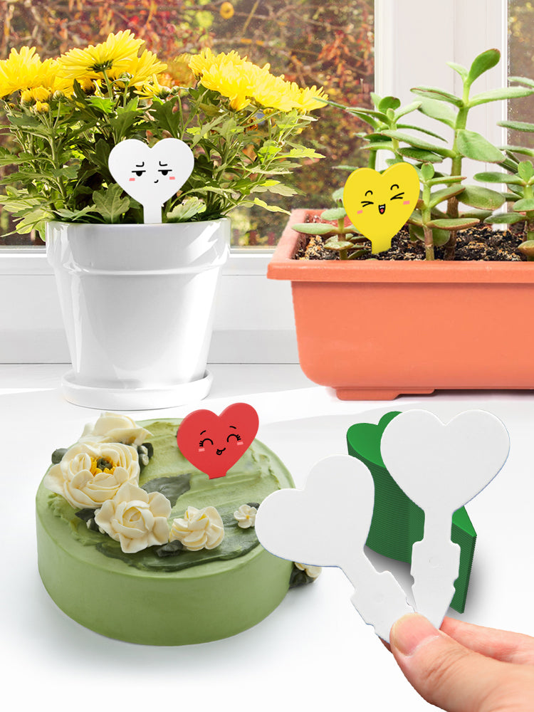 N311 Heart-shaped Plant Labels