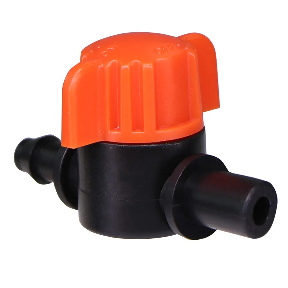 1/4'' Barb Shut-Off Valve, Plastic Universal Drip Irrigation Tubing ...